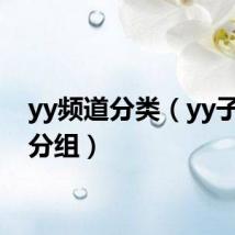 yy频道分类（yy子频道分组）