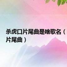 杀虎口片尾曲是啥歌名(杀虎口片尾曲)