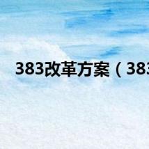 383改革方案（383）