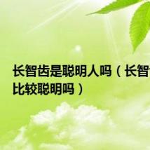 长智齿是聪明人吗(长智齿的人比较聪明吗)