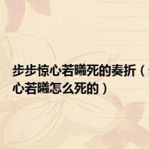 步步惊心若曦死的奏折(步步惊心若曦怎么死的)