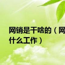 网销是干啥的（网销是什么工作）