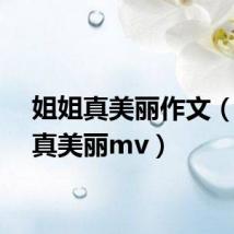 姐姐真美丽作文（姐姐真美丽mv）