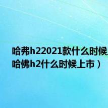 哈弗h22021款什么时候上市(哈佛h2什么时候上市)