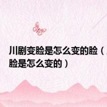 川剧变脸是怎么变的脸(川剧变脸是怎么变的)
