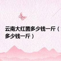 云南大红菌多少钱一斤(大红菌多少钱一斤)