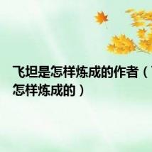 飞坦是怎样炼成的作者(飞坦是怎样炼成的)