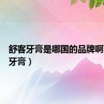 舒客牙膏是哪国的品牌啊（舒客牙膏）