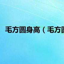 毛方圆身高（毛方圆）
