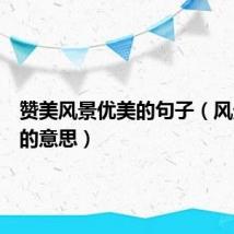赞美风景优美的句子(风景优美的意思)