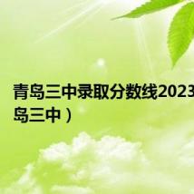 青岛三中录取分数线2023年(青岛三中)