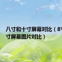 八寸和十寸屏幕对比(8寸和10寸屏幕图片对比)