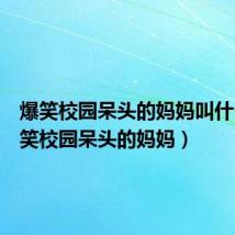爆笑校园呆头的妈妈叫什么(爆笑校园呆头的妈妈)