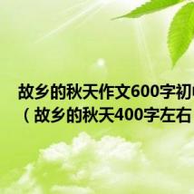 故乡的秋天作文600字初中作文(故乡的秋天400字左右)