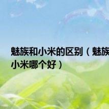 魅族和小米的区别(魅族mx和小米哪个好)