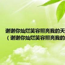 谢谢你灿烂笑容照亮我的天空作文(谢谢你灿烂笑容照亮我的天空)