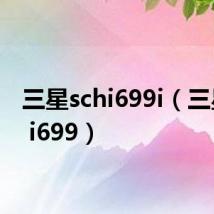 三星schi699i(三星sch i699)