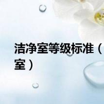 洁净室等级标准（洁净室）
