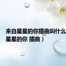 来自星星的你插曲叫什么(来自星星的你 插曲)