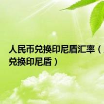 人民币兑换印尼盾汇率(人民币兑换印尼盾)