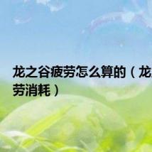 龙之谷疲劳怎么算的(龙之谷疲劳消耗)