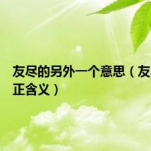 友尽的另外一个意思(友尽的真正含义)
