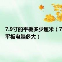 7.9寸的平板多少厘米(7 9英寸平板电脑多大)