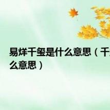 易烊千玺是什么意思(千玺是什么意思)
