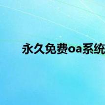 永久免费oa系统