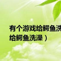 有个游戏给鳄鱼洗澡（给鳄鱼洗澡）