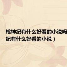 枪神纪有什么好看的小说吗(枪神纪有什么好看的小说)