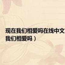 现在我们相爱吗在线中文(现在我们相爱吗)