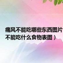 痛风不能吃哪些东西图片(痛风不能吃什么食物表图)