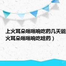 上火耳朵嗡嗡响吃药几天能好(上火耳朵嗡嗡响吃啥药)