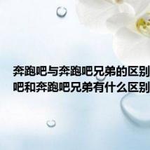 奔跑吧与奔跑吧兄弟的区别(奔跑吧和奔跑吧兄弟有什么区别)