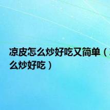 凉皮怎么炒好吃又简单(凉皮怎么炒好吃)