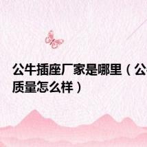 公牛插座厂家是哪里(公牛插座质量怎么样)