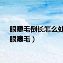 眼睫毛倒长怎么处理（眼睫毛）