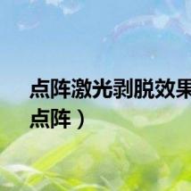 点阵激光剥脱效果图（点阵）