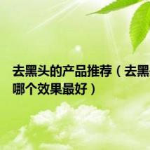 去黑头的产品推荐(去黑头产品哪个效果最好)