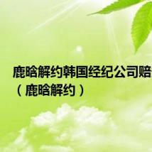 鹿晗解约韩国经纪公司赔多少钱(鹿晗解约)