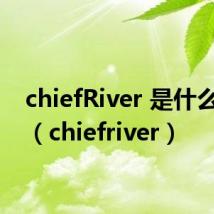 chiefRiver 是什么主板(chiefriver)