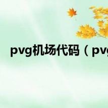 pvg机场代码（pvg）
