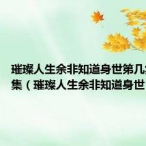 璀璨人生余非知道身世第几集共57集(璀璨人生余非知道身世)