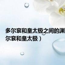 多尔衮和皇太极之间的渊源(多尔衮和皇太极)