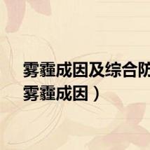雾霾成因及综合防治（雾霾成因）