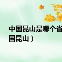 中国昆山是哪个省（中国昆山）