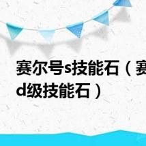 赛尔号s技能石(赛尔号d级技能石)