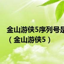 金山游侠5序列号是多少(金山游侠5)