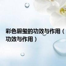 彩色碧玺的功效与作用(碧玺的功效与作用)